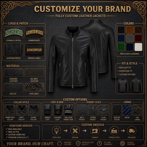 Men's Ink Black Minimalist Racer Leather Jacket, Luxembourg Cut