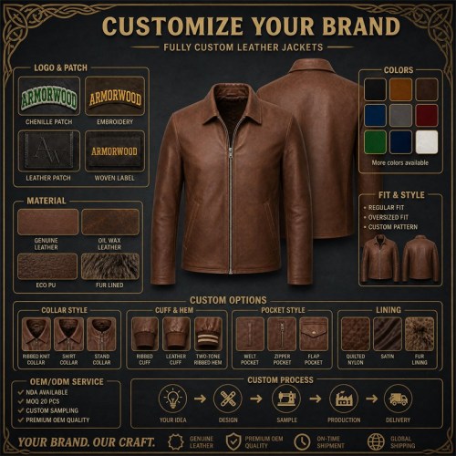 Men's Hazelnut Brown Leather Blazer Jacket, Plain Luxembourg Cut