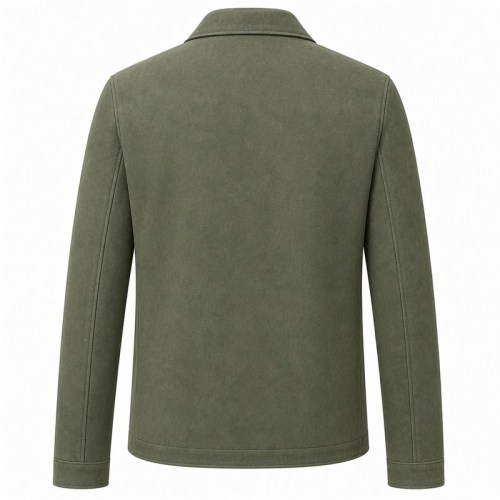 Men's Highland Sage Green Leather Blazer Jacket, Colombian Cut