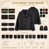 Men's Smoky Black Relaxed Biker PU Leather Jacket, Korean Cut
