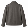 Men's Volcanic Rock Grey Casual Leather Jacket, Plain Mexican Cut
