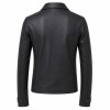 Men's Deep Charcoal Slim Biker PU Leather Jacket, Japanese Cut