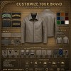 Men's Grey Khaki Casual PU Leather Jacket, Plain Japanese Cut
