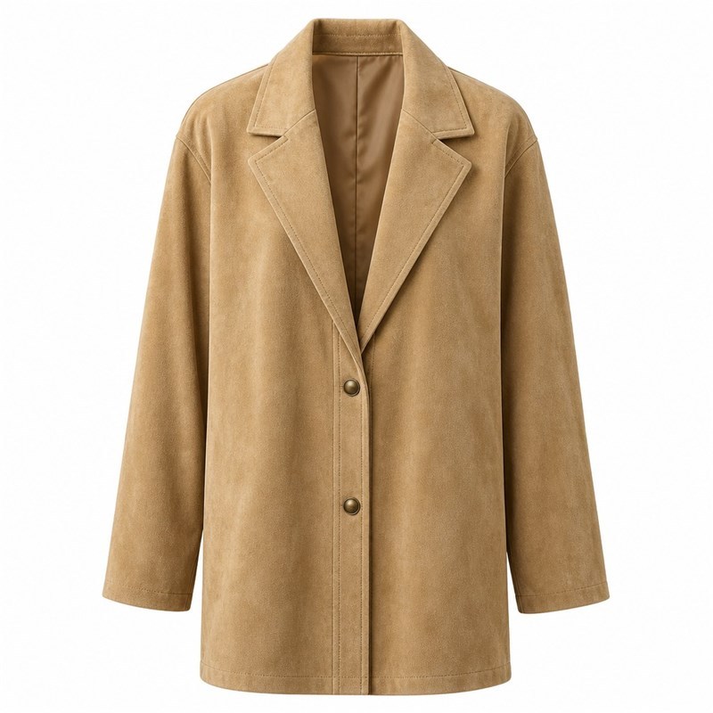 Men's Sand Gold Refined Leather Jacket, Plain Saudi Arabian Cut