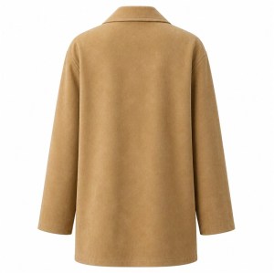Men's Sand Gold Refined Leather Jacket, Plain Saudi Arabian Cut