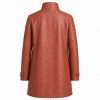Men's Petra Rose Long Line Leather Jacket, Plain Jordanian Cut