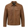Men's Canyon Tea Brown Outdoor Leather Jacket, Plain Chilean Cut