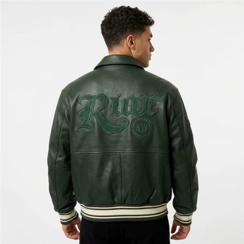 Custom Genuine Leather Varsity Jacket, 3D Embroidery, Custom Made to Order