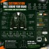 Custom Genuine Leather Varsity Jacket, 3D Embroidery, Custom Made to Order