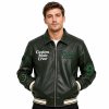Custom Genuine Leather Varsity Jacket, 3D Embroidery, Custom Made to Order