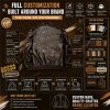 Embossed Lambskin Aviator Jacket for Men, Genuine Leather, 3D Embroidery
