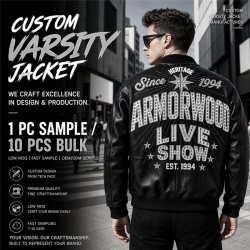Luxury Rhinestone Leather Jacket for Men, Custom Made to Order