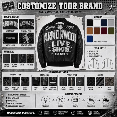 Luxury Rhinestone Leather Jacket for Men, Custom Made to Order