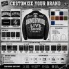 Luxury Rhinestone Leather Jacket for Men, Custom Made to Order