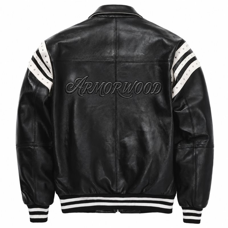 Embossed Leather Jacket