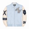 High Street Men's Rhinestone Leather Bomber Jacket, Custom Made to Order