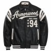 High Street Men's Lambskin Baseball Outerwear Jacket, Genuine Leather