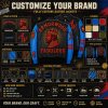 Luxury Color Blocking Croc Embossed Leather Jacket for Men, Custom Made to Order