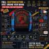 Luxury Color Blocking Croc Embossed Leather Jacket for Men, Custom Made to Order