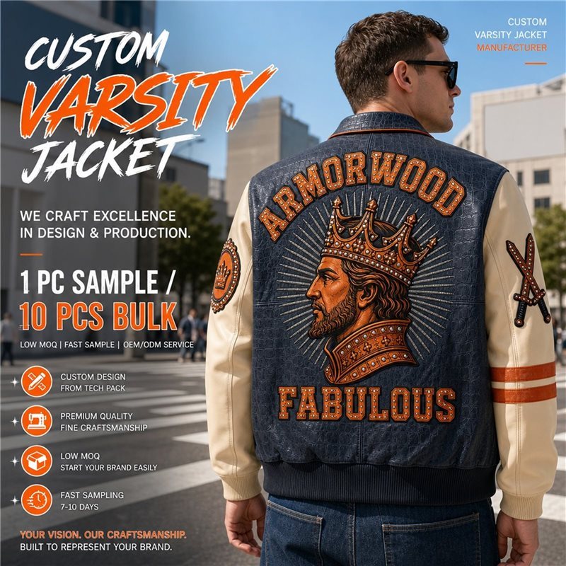 Streetwear Custom Men Trendy Fashion Jacket, Genuine Leather