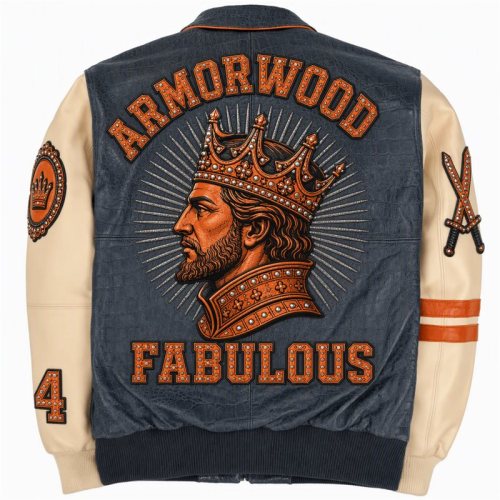 Streetwear Custom Men Trendy Fashion Jacket, Genuine Leather