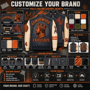 Streetwear Custom Men Trendy Fashion Jacket, Genuine Leather