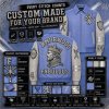 Croc Embossed Leather Applique Embroidery Varsity Jacket for Men