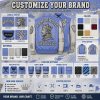 Croc Embossed Leather Applique Embroidery Varsity Jacket for Men