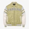 Streetwear Outerwear Custom Leather Jacket for Men, Rhinestone