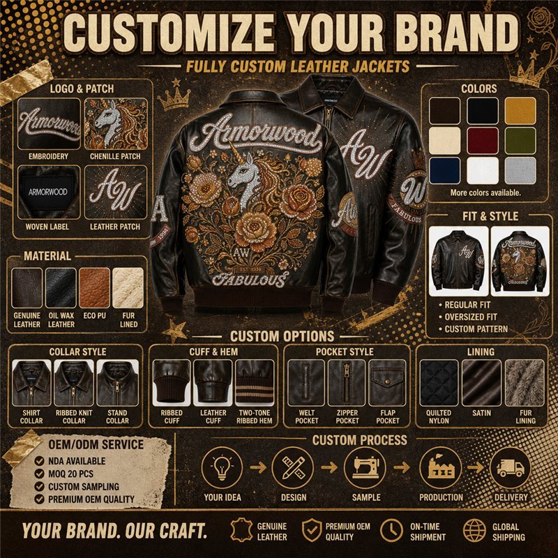 Full Custom Logo Patch Applique Embroidery Outerwear