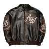 Men Trendy Fashion Fall High Street Leather Jacket Custom Made