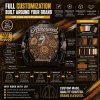 Men Trendy Fashion Fall High Street Leather Jacket Custom Made