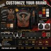 Custom Leather Jacket for Men Streetwear Brand, Rhinestone, Custom Made to Order