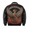 Custom Leather Jacket for Men Streetwear Brand, Rhinestone, Custom Made to Order