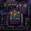 Women Fall Genuine Leather Jacket, Rhinestone, Custom Made to Order