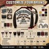 Men's Rhinestone Applique Embroidery Leather Jacket Custom Made