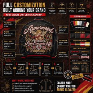 Men's Genuine Leather Outerwear Jacket, Rhinestone, Lambskin