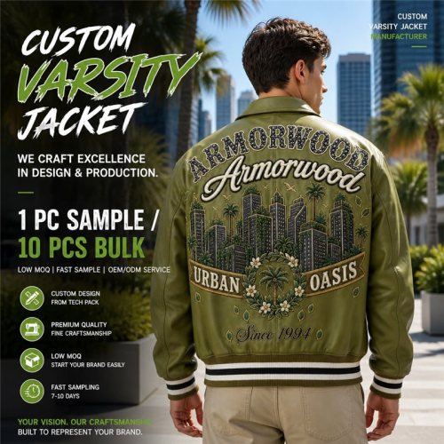 High Street Men's Fall Cowhide Leather Aviator Jacket, Rhinestone