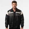 Men's Full Grain Cowhide Aviator Flight Jacket, Genuine Leather