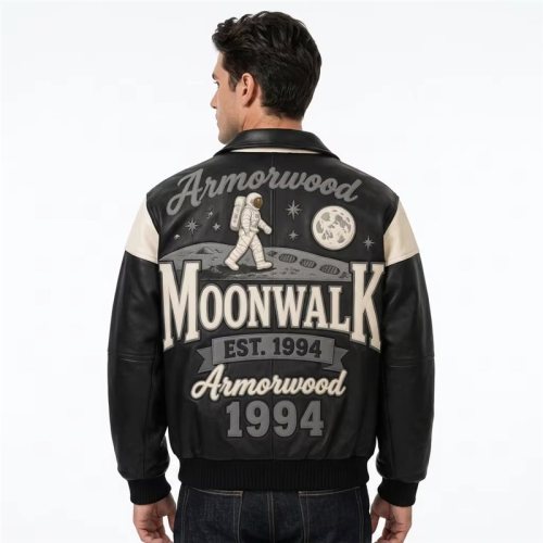Men's Full Grain Cowhide Aviator Flight Jacket, Genuine Leather