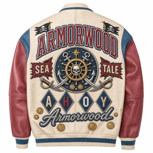 Two Tone Leather Bomber Jacket, Cowhide for Men, Custom Made to Order