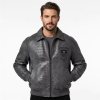 Custom 3D Embroidery Lambskin Aviator Jacket, Genuine Leather