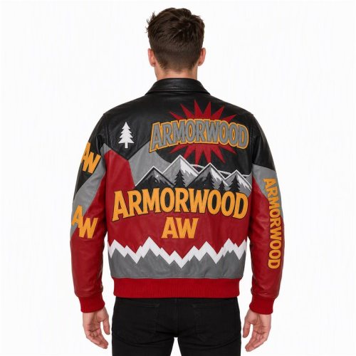 High Street Men's Lambskin Leather Varsity Jacket, Applique, Custom Made to Order