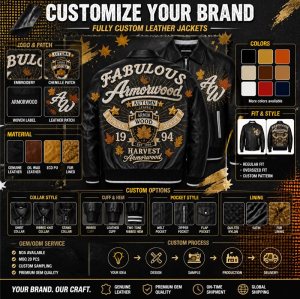 Custom Men's Lambskin Bomber Jacket, Genuine Leather, Rhinestone