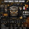 Custom Men's Lambskin Bomber Jacket, Genuine Leather, Rhinestone