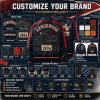 Custom Cowhide Aviator Bomber Jacket, Genuine Leather, Applique