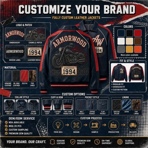 Custom Cowhide Aviator Bomber Jacket, Genuine Leather, Applique