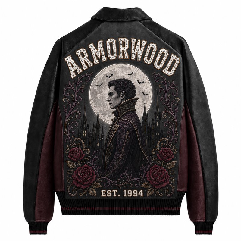 Custom Genuine Goatskin Varsity Embroidery Outerwear
