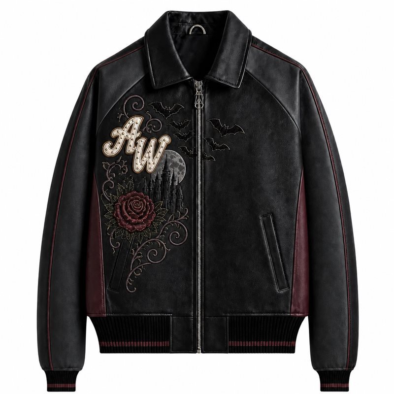 Custom Goatskin Jacket for Gothic Streetwear Brand
