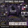 Custom Gothic Style Men's Genuine Leather Fall Jacket, Rhinestone